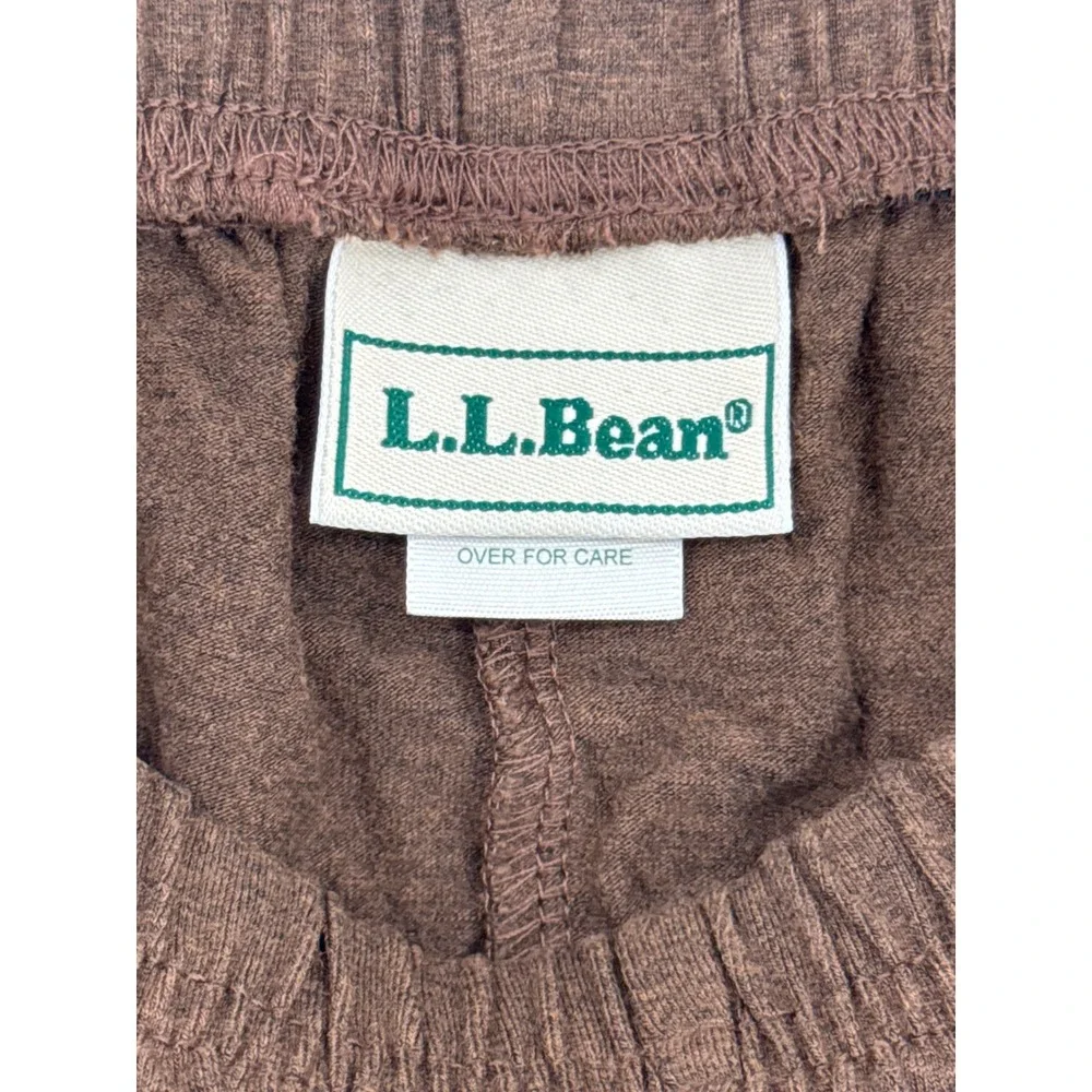 L.L.Bean Womens Brown Viscose Rayon Blend Lounge Pull On Pants Size Medium
